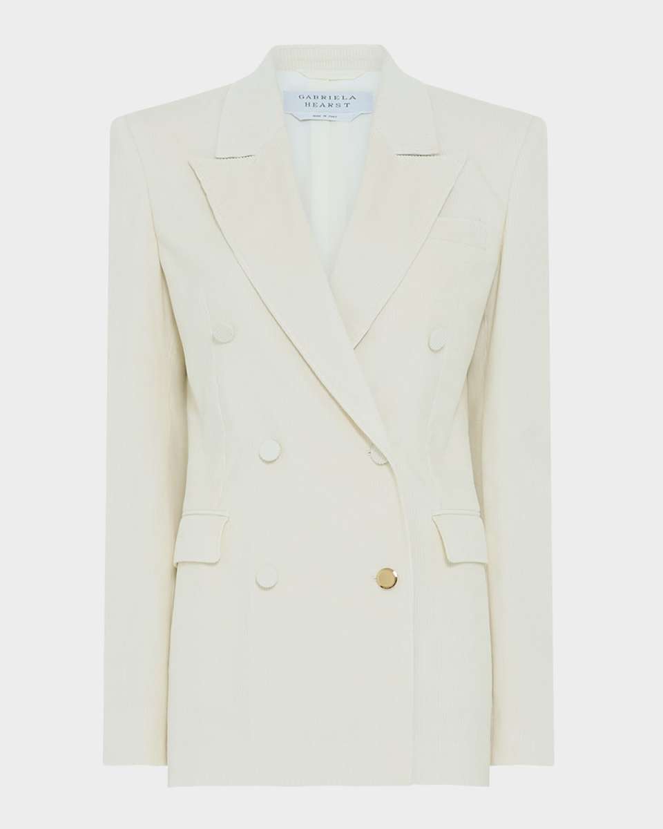 Gavin Double-Breasted Corduroy Blazer